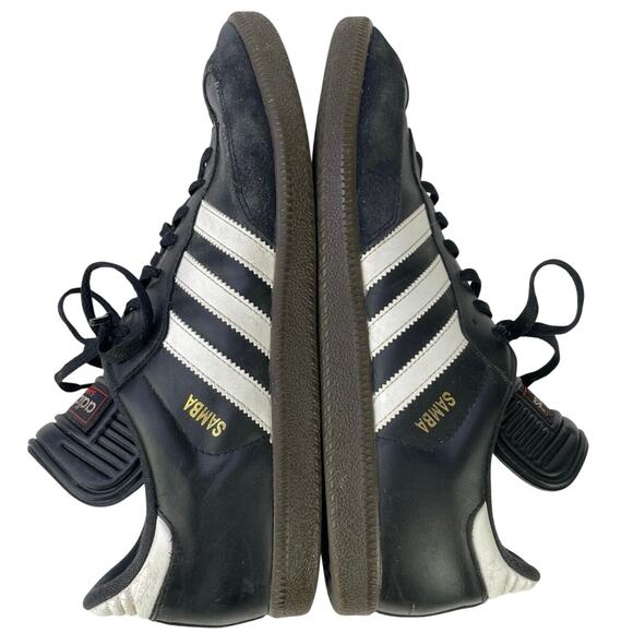 Adidas Samba Classic Men Indoor Black Leather Soccer Walking Athletic Shoe 11.5 main image 4